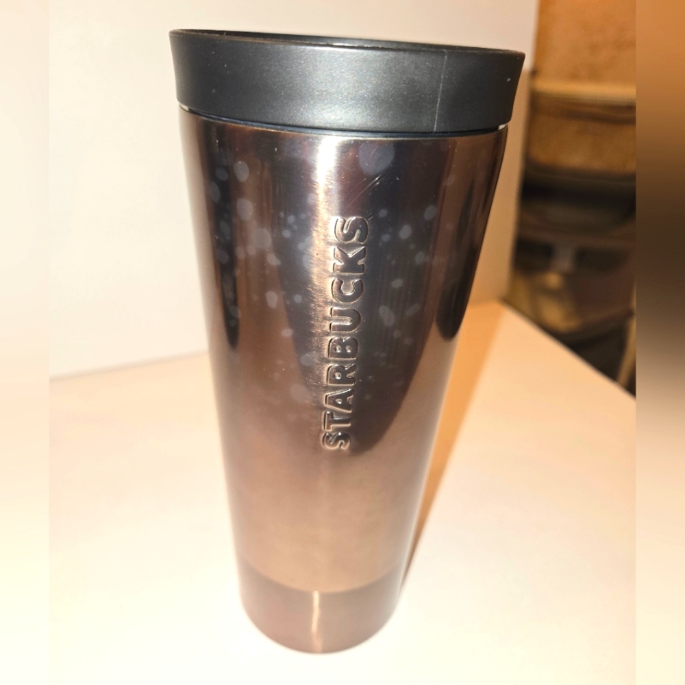 Starbucks 16oz Double Wall Bronze Tumbler